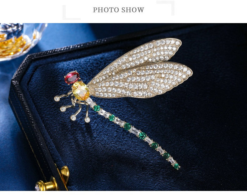 Grace1451 Smart Dragonfly brooch , Multiple ways to wear - Grace1451 Enamel Jewellery