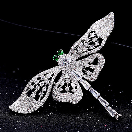 Grace1451 Queen Dragonfly Brooch , Multiple ways to wear - Grace1451 Enamel Jewellery