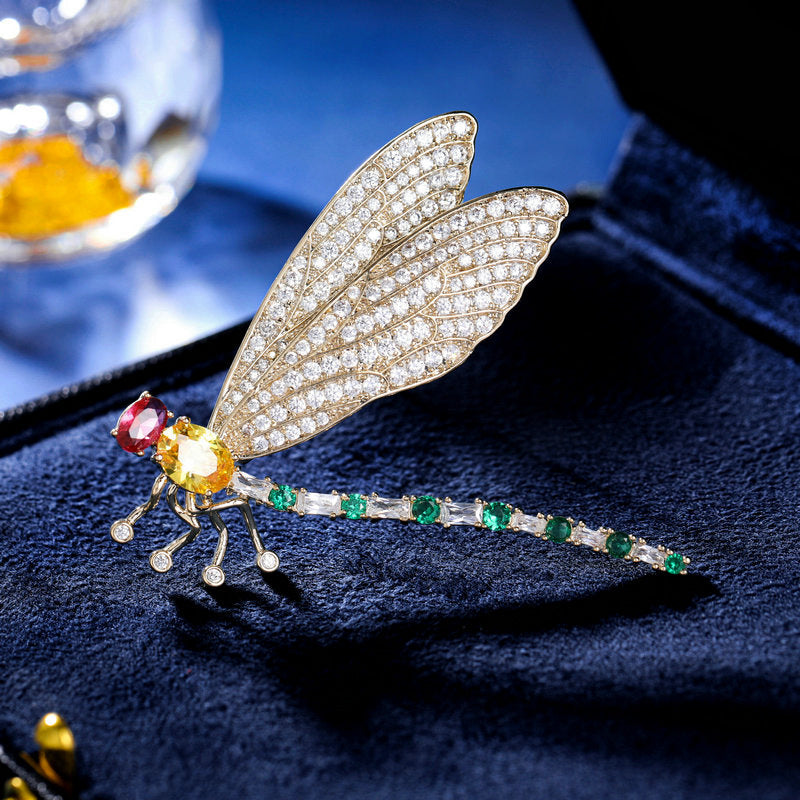 Grace1451 Smart Dragonfly brooch , Multiple ways to wear - Grace1451 Enamel Jewellery