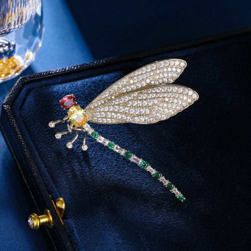 Grace1451 Smart Dragonfly brooch , Multiple ways to wear - Grace1451 Enamel Jewellery