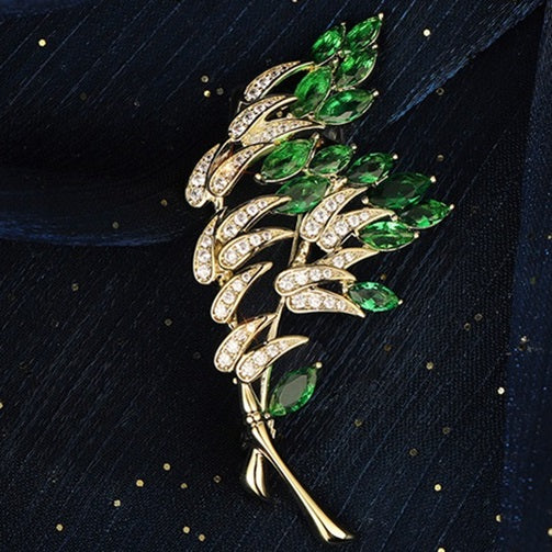 Grace1451 Dancing Bamboo brooch, Multiple ways to wear - Grace1451 Enamel Jewellery